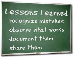 Lessons learned